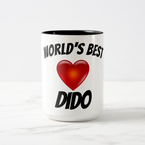 Worlds Best Dido Heart Mug
