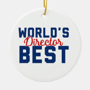 World's Best Director Ceramic Ornament