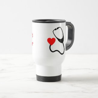 World's Best  Doctor  in red Travel Mug