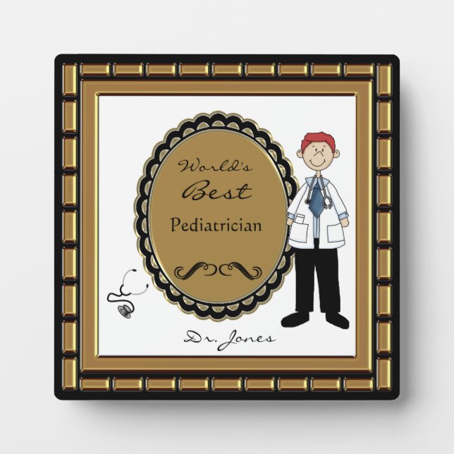 World's Best Doctor Plaque (Front)