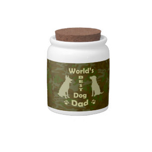World's Best Dog Dad Candy Jar