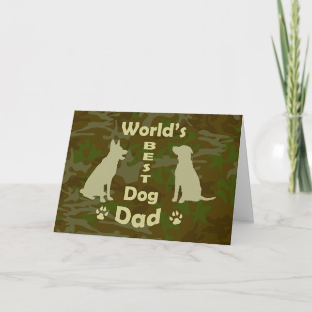World's Best Dog Dad Card (Front)