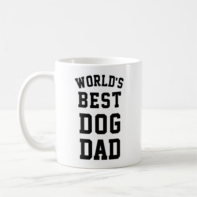 World's Best Dog Dad Coffee Mug (Left)