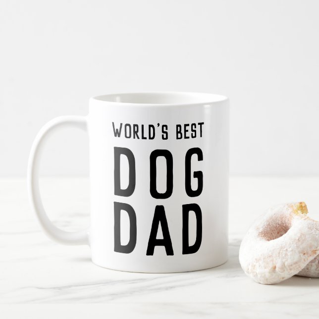 World's Best Dog Dad Coffee Mug (With Donut)