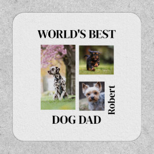 World's Best Dog Dad Custom Name Gift Patch
