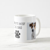 World's Best Dog Dad, Custom Photo And Name, Coffee Mug (Front Right)