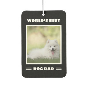 World's Best Dog Dad Custom Photo Personalized Air Freshener