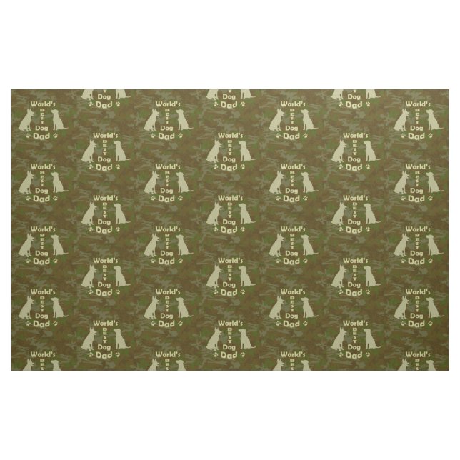 World's Best Dog Dad Fabric (Fat Quarter)