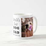 World's Best Dog Dad Father's Day 2 Photo Coffee Mug<br><div class="desc">A great father's day gift for the dog lover-World's Best Dog Dad coffee mug personalized with 2 photos.</div>
