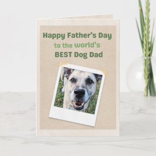 World's Best Dog Dad Funny Dog Father's Day  Card