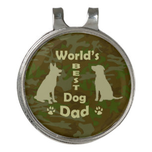 World's Best Dog Dad Golf Hat Clip