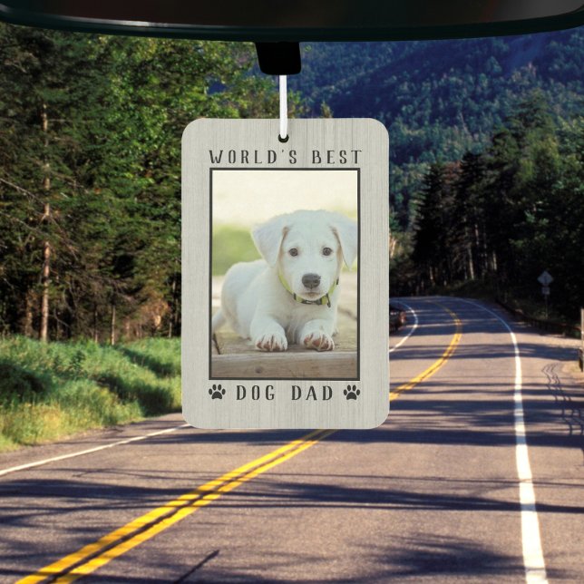World's Best Dog Dad Paw Prints Pet Photo Frame Air Freshener (World's Best Dog Dad Paw Prints Pet Photo Frame Air Freshener)