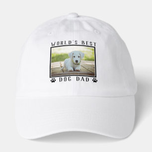 World's Best Dog Dad Paw Prints Pet Photo Hat