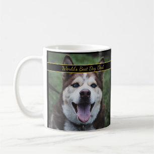 World's Best Dog Dad Pet Photo  Coffee Mug