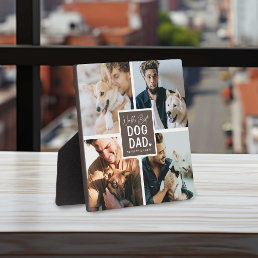 &#39;Worlds Best Dog Dad&#39; Photo Collage Plaque