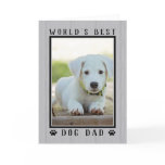 World's Best Dog Dad Rustic Father's Day Photo Card World's Best Dog Dad Rustic Father's Day Photo Card