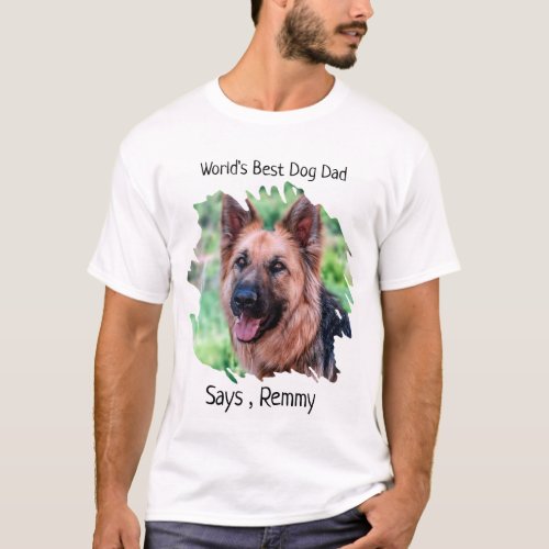 Worlds Best Dog Dad T_Shirt