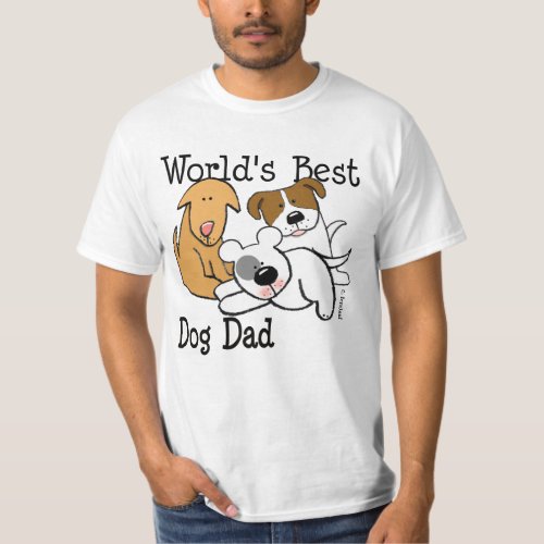 Worlds Best Dog Dad T_Shirt