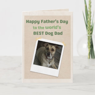 World's Best Dog Dad Thanks Father's Day Card