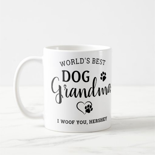 World's Best Dog Grandma Personalized Pet Photo Coffee Mug Zazzle