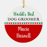 dog walker ornament