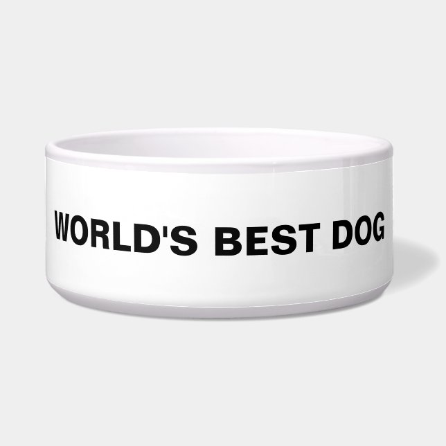World's best Dog - Large Bowl (Front)