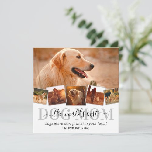 Worlds Best Dog Mom Card
