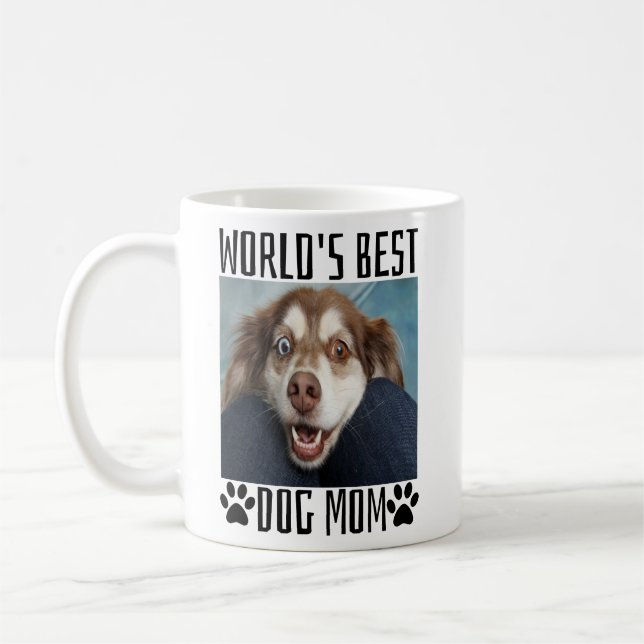 Worlds Best Dog Mom Coffee Mug (Left)