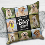 World's Best DOG MOM Custom 8 Photo Collage Throw Pillow<br><div class="desc">World's Best Dog Mom... Surprise your favorite Dog Mom this Mother's Day , Birthday or Christmas with this super cute custom pet photo collage pillow. Customize this dog mom photo pillow with your 8 of your dog's favorite photos, and name. Perfect gift for all dog moms and dog lovers. Great...</div>
