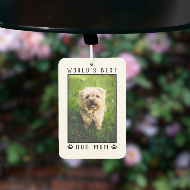 World's Best Dog Mom Paw Prints Pet Photo Frame Air Freshener (World's Best Dog Mom Paw Prints Pet Photo Frame Air Freshener)