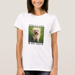 World's Best Dog Mom Paw Prints Pet Photo Frame T-Shirt