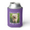 World's Best Dog Mom Paw Prints Photo on Purple
