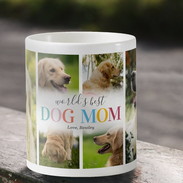 World's Best Dog Mom Photo Collage Coffee Mug (Creator Uploaded)