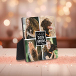 'Worlds Best Dog Mom' Photo Collage Plaque<br><div class="desc">Show off your dog mom status with this cute photo collage plaque featuring four square photos of you and your pet. "Worlds Best Dog Mom" appears in the center in calligraphy script and fun lettered typography on a black square with a cute white heart. Personalize by adding name/s.</div>