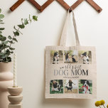 World's Best Dog Mom Picture Tote Bag<br><div class="desc">Dog themed tote bag featuring the saying "world's best dog mom",  6 photos for you to replace with your own,  and your doggies name.</div>