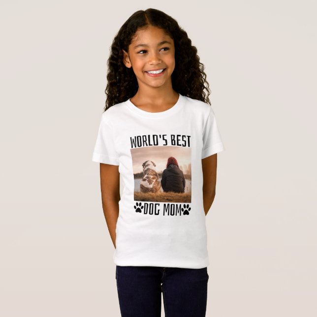 Worlds Best Dog Mom    T-Shirt (Front Full)