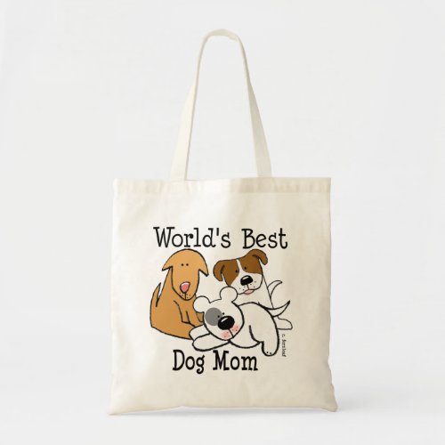 Worlds Best Dog Mom Tote Bag