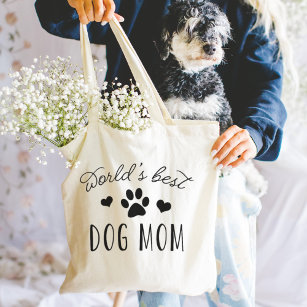 World's Best Dog Mom Tote Bag