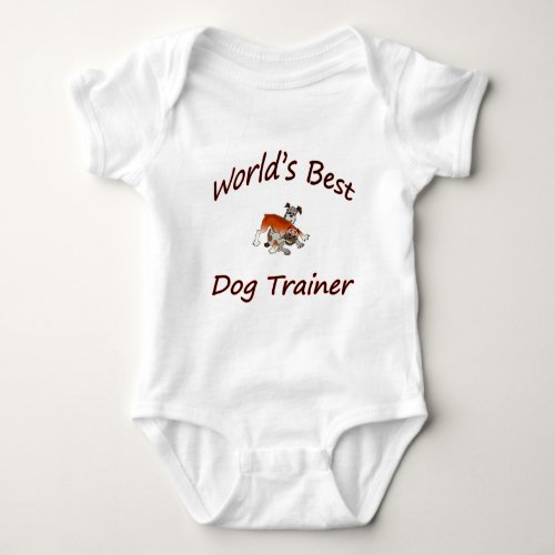 Worlds Best Dog Trainer Baby Bodysuit