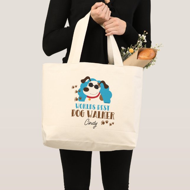 Worlds Best Dog Walker Tote Bag (Front (Product))