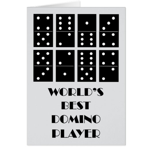 World's Best Domino Player Cards (Front)