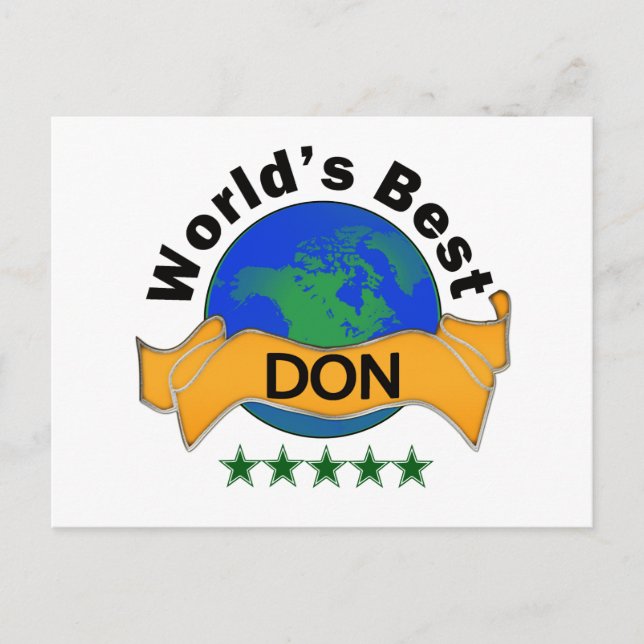 World's Best DON Postcard (Front)
