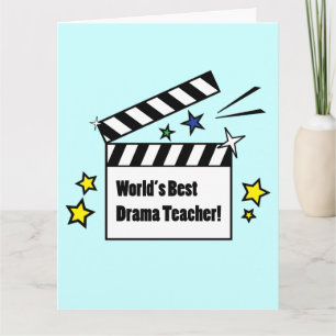 World's Best Drama Teacher from Cast and Crew Thank You Card