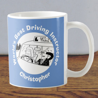World's Best Driving Instructor to Personalize Coffee Mug