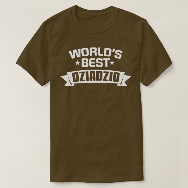 Worlds Best Dziadzio  Polish Grandpa  T-Shirt (Design Front)