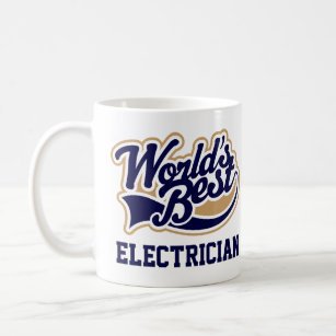 LIMITED EDITION GIFT THE WORLDS BEST ELECTRICIAN MUG 