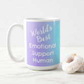 Emotional support coworker - Retro co worker gift Two-Tone Coffee Mug