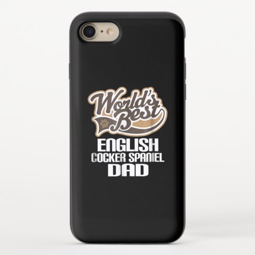 Worlds Best English Cocker Spaniel Dad Gift Idea iPhone 87 Slider Case