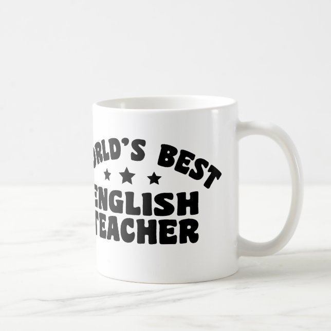 World's Best English Teacher Coffee Mug (Right)