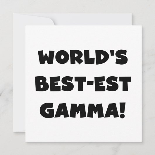 World's Best-est Gamma Black and White (Front)